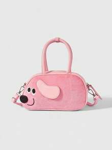 ROMWE Kawaii Bolso de diseño exclusivo con gráfico de caniche - Neón/Fluorescente - Ver 1