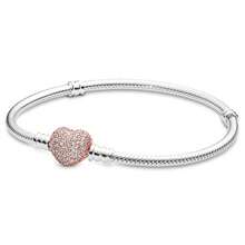 1pc Original S925 Sterling Silver Popular Bow Snake Bone Combination Bracelet Suitable For Girls Daily Wear Bracelet Jewelry DIY, Fashion Jewelry Gift - Silver - View 15