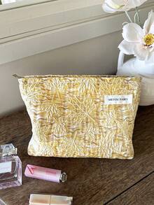 MEYOU FAIRY AGG 金色楓葉 Fresh Size 女用化妝包，內包，便攜旅行盥洗包，手提包，多功能護膚品收納袋，女性衛生棉收納袋，送給媽媽或女友的禮物，學生筆袋 - 彩色 - 查看 15