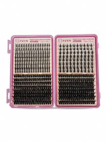 384-560pcs D Curl Soft Synthetic Segmented Lash Clusters DIY Easy To Use Portable Large Capacity For Daily Cat Eye Cosplay Sweet Style, Lash Clusters Individual Lashes False Eyelashes - Multicolor - View 20