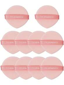 Mixed Color Makeup Puff, Daily Casual Cosmetic Accessory - Pink - View 3