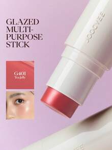 JOOCYEE 多用途唇颊两用染色液，持久自然妆效，适用于唇部和脸颊 - G401 Tea Jelly (Upgrade5.2g) - 查看 3
