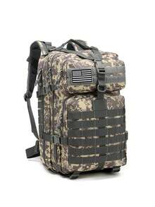Mochila de 50L 1000D de nailon impermeable para senderismo, pesca y caza, mochila militar para exteriores - Multicolor - Ver 14