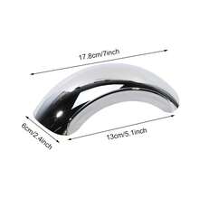 Espejo retrovisor de visión completa gran angular sin puntos ciegos universal para motocicleta y vehículo todoterreno, espejo retrovisor a prueba de golpes, accesorio de conducción para motocicleta y uso al aire libre - Plateado - Ver 5
