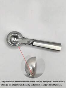 1個不鏽鋼雙用冰淇淋匙，不鏽鋼冰淇淋勺，冰淇淋匙，家用與商用多功能水果西瓜冰淇淋匙，可用作湯匙、冰淇淋勺、多功能冰淇淋匙、水果冰淇淋匙 - 彩色 - 查看 8