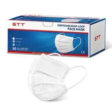 50pcs, Boxed, Disposable Folding Mask, Available In All Seasons, Four Colors, Soft Skin, 3-Layer Mask-Ideal For Family, School, Office And Outdoor! - White - View 6