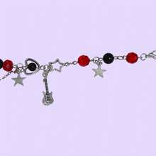 Nana Hachi And Nana Osaki Couple Bracelet - Kawaii Couple And Friendship Bracelet With Beads And Charm. - 紅色 - 查看 5