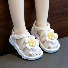 Vicvait Middle Child Summer Indoor Kids Beach Shoes Baby Closed-Toe Shoes - White - View 6