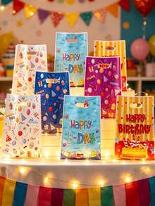 50个生日礼品袋，派对房间装饰厨房用品包装袋，生日派对装饰礼品，生日和情人节礼物 - 生日 - 查看 4