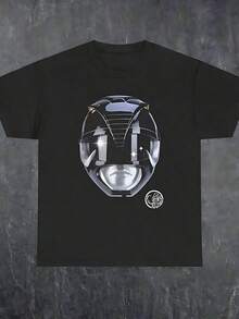 Comfortable Black Power Ranger MMPR T-Shirt - 黑色 - 查看 1