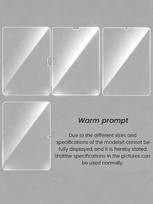1pc Screen Protector For IPad 10th Generation 10.9 Inch (2022), Supports Face ID And Apple Pencil, Ultra-Hard Tempered Glass Film, Scratch-Resistant, Bubble-Free, High-Definition Transparent, Explosion-Proof, Anti-Fingerprint, Compatible With Apple Mini/Air/Pro Tablets, Waterproof, Shockproof, Drop-Resistant, Full Coverage - Clear - View 9