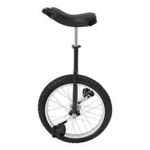 18 Inch Wheel Outdoor Unicycle, Height Adjustable Unicycle, 28.74-33.46In Tall One Wheel Bike For Adults, 143.3-165.35Lbs Load Bearing Capacity (Black, 18 Inch) - Black - View 11