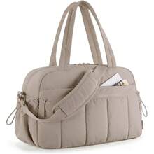 Bolsa de pañales para bebé, bolsas de lona de viaje, bolsa de gimnasio para mujer con equipaje de mano impermeable, bolsas de cabina de aeropuerto, cochecito de mamá, bolsos de maternidad - Amarillo - Ver 10