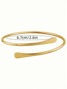 1/5/10Pcs Retro Boho Adjustable Stackable Bracelets, Golden Cuff Bangle Bracelets Stack Jewelry Set For Women Men Daily Party Holiday Gift Accessory - Gold - View 6