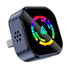 Adaptador inalámbrico de CarPlay, actualiza CarPlay con cable a inalámbrico, diseño mini USB adecuado para automóviles con Apple CarPlay con cable integrado, plug and play, fácil de usar, conexión estable y rápida, compatible con iPhone CarPlay - Multicolor - Ver 16
