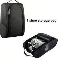 Portable Oxford Golf Shoes Bag, Sports Shoe Bag With Ventilation, Waterproof Travel Shoes Bag,Shoes Storage Organizer With Zipper Closuren For Outdoor - Multicolor - View 1
