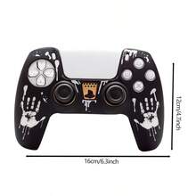 Funda protectora de silicona suave para mando de juego, pegatina de patrón de araña para panel táctil del mando, accesorios de tapa de joystick - Ver 10