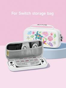 إكسسوارات ألعاب Switch 2 الجديدة (2025)، حقيبة تخزين بنمط محيط لطيف 1 قطعة للشاحن وكابل البيانات، متوافقة مع جهاز ألعاب Switch/Switch الجيل الثاني، حقيبة تخزين/غطاء واقي لأجهزة ألعاب Switch 2/Switch OLED/Switch NS نسخة البطارية، صندوق بطاقات، غطاء غبار، قاعدة، حامل مدمج، يمكن تخزين 10 بطاقات ألعاب، محمولة للسفر، مقاومة للسقوط والضغط، صندوق أشرطة الألعاب وحقيبة وحدة التحكم - متعدد الألوان - مشاهدة 9
