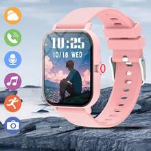 1pc Unisex High-Definition Full Screen Soft Silicone Strap Wireless Call Multi-Sport Mode Message Notification Fitness Tracking Calorie & Distance Tracking Music Control Remote Camera Sports Style Smart Watch Suitable For World Cup Party - Multicolor - View 14