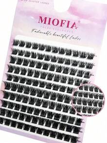 MIOFIA 8-14 DIY Mixed Pack Natural Eyelash Extensions: Soft And Comfortable Mixed Length Eyelash Extensions 0.1mm Russian D Curl Thick And Reusable Dramatic Lashes, Suitable For Beginners, Easy To Use - 10 Rows - D - View 4