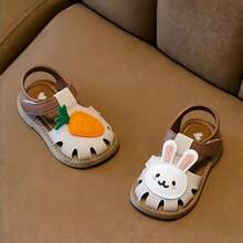 Vicvait Comfortable Korean Style Girls' Sandals, Soft Sole Versatile Children Sandals, Summer - White - View 6