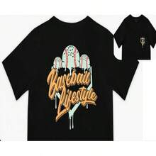 Nueva Colección Verano 2025: Camiseta Deportiva Casual Cómoda de Baloncesto Americano 101 para Hombre y Mujer,  de Moda - Negro - Ver 1