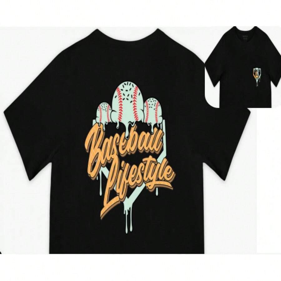 Nueva Colección Verano 2025: Camiseta Deportiva Casual Cómoda de Baloncesto Americano 101 para Hombre y Mujer, de Moda - Negro - Ver 1
