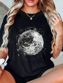 Women T-Shirts - Black - View 1