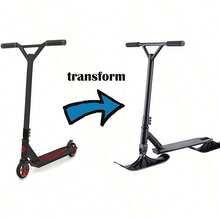 2pcs Skating Scooter Sled, Skiing Twin-Tip Accessories, Universal Two-Wheel Outdoor Equipment Replacement Parts, Suitable For Outdoor Skating Rinks, Ski Resorts - Sled - View 3