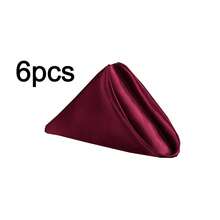 6/20/30 piezas de servilletas de satén de 30*30cm/11.8*11.8in, diseño de unicolor clásico, elegante y sofisticado, adecuado para cenas diarias en el hogar, celebraciones festivas, fiestas de cumpleaños, recepciones de bodas y despedidas de soltera - Burdeos - Ver 6
