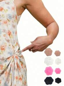 1/2/4pcs Women's Multi-Functional Clothing Buttons, Short Sleeve Or Dress Waistline Fixing Accessories - Multicolor - View 8