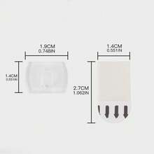 20-40pcs Mini Transparent Decorative Hook Clip, Light String Hook, Holiday Light String Clip, Suitable For Light String Decoration, Seamless Multifunctional Suspension, Suitable For Home And Outdoor Multifunctional Hooks - Clear - View 6