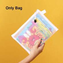 5pcs/1pc Mesh Storage Bags (L/M/S) Sorting & Organizing Mesh Bag Large Capacity Handmade Small Items Set Transparent Mesh File Folder Bag Mesh Zipper File Folder Bag A4 A5 A6 Pencil Bag Receipt Office File Makeup Bag Storage Bag,Boho Vibes,Back To School - Multicolor - View 14