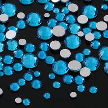 YONGNING SS4-20 1300pcs Mixed Size Crystal Non-Hotmelt Transparent Glass Rhinestones Flat Back Decorative Pieces DIY Nail Art 3D For Shoes, Clothing, Hats And Other Daily Items - Mixed Size - View 46