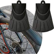 2pcs Bicycle Mudguards Fish Tail Design Bicycle Fenders Road Bike Splash Guard Bicycle Scooter Riding Accessories Universal Mudguards - Black - View 3