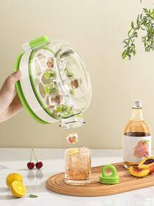 1件 2合1水瓶與冰塊容器，適用威士忌或調酒，觸控式壓冷系統，亦可作為派對或廚房飲品冰模杯，不可重複填充 - 彩色 - 查看 1