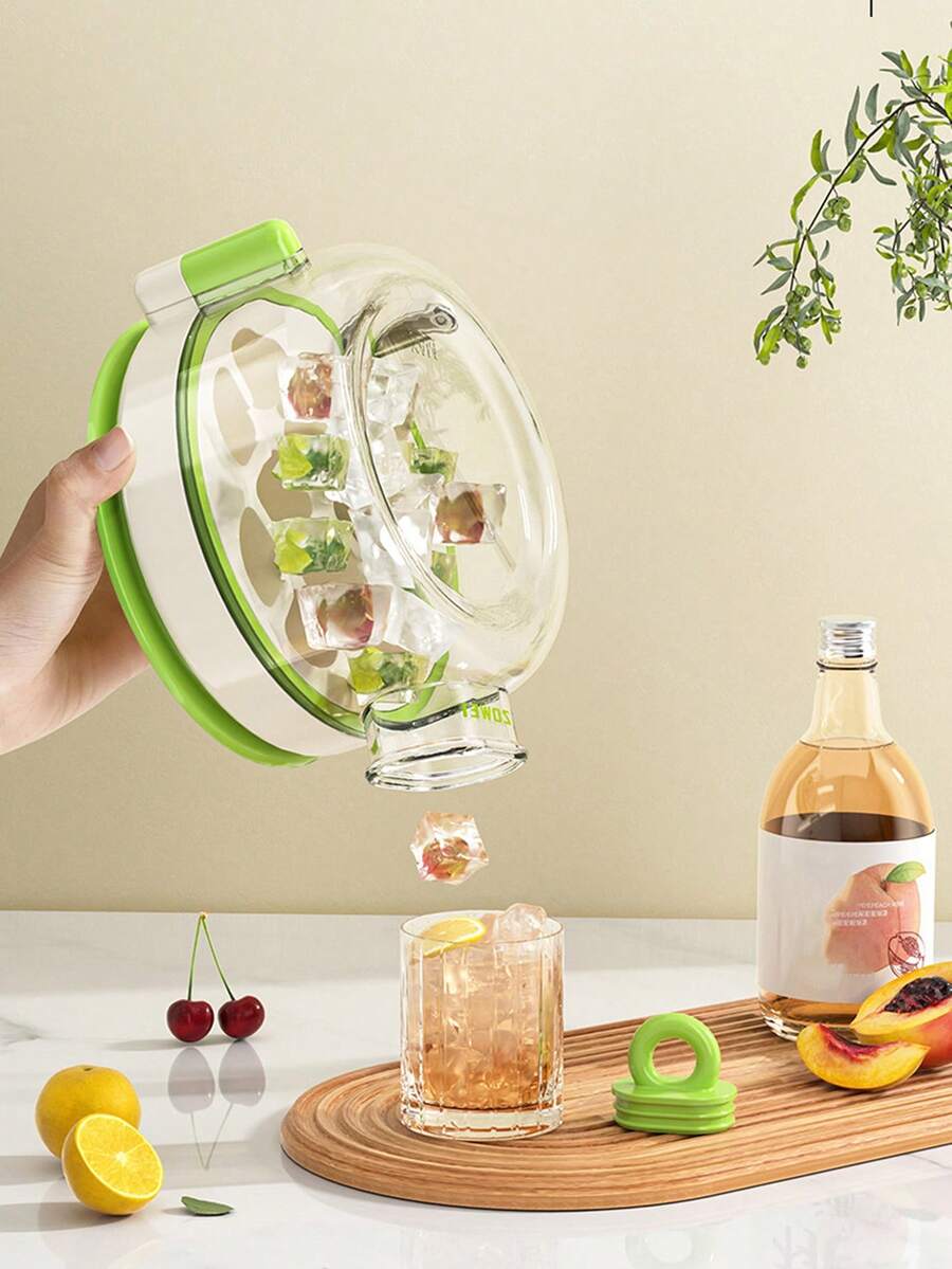 1件 2合1水瓶與冰塊容器,適用威士忌或調酒,觸控式壓冷系統,亦可作為派對或廚房飲品冰模杯,不可重複填充 - 彩色 - 查看 1