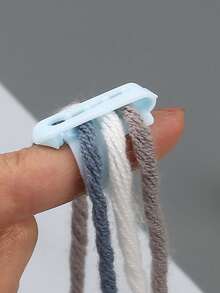 Guía de Hilo de Colores, Herramienta de Tejido de Suéter DIY, Separador de Dedos para Hilo, Soportes de Dedos para Crochet y Tejido con Apertura Ajustable, Para Crochet, Bordado, Patchwork, Manualidades DIY, Regalo para Entusiastas de las Manualidades - Multicolor - Ver 3