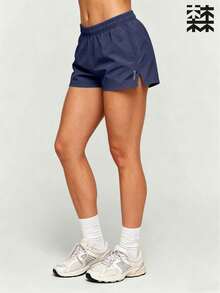 mulinsen Pantalones cortos multiusos para mujer para exteriores, diseño con cordón estampado, cómodos y amigables con la piel - Azul Marino - Ver 6