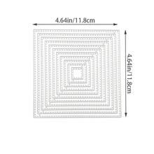 1pc Basic Geometric Frame Metal Carbon Steel Cutting Dies For DIY Embossing And Cutting, Suitable For Scrapbooking, Card Making, Photo Albums And Craft Decoration - C-Silver - View 21