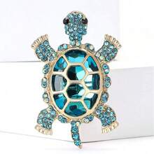 Creative Fashion Turtle Brooch Niche Design Animal Brooch Corsage Pin Exaggerated Suit Coat Sweater Clothing Chest Decoration - Turtle Brooch - View 4