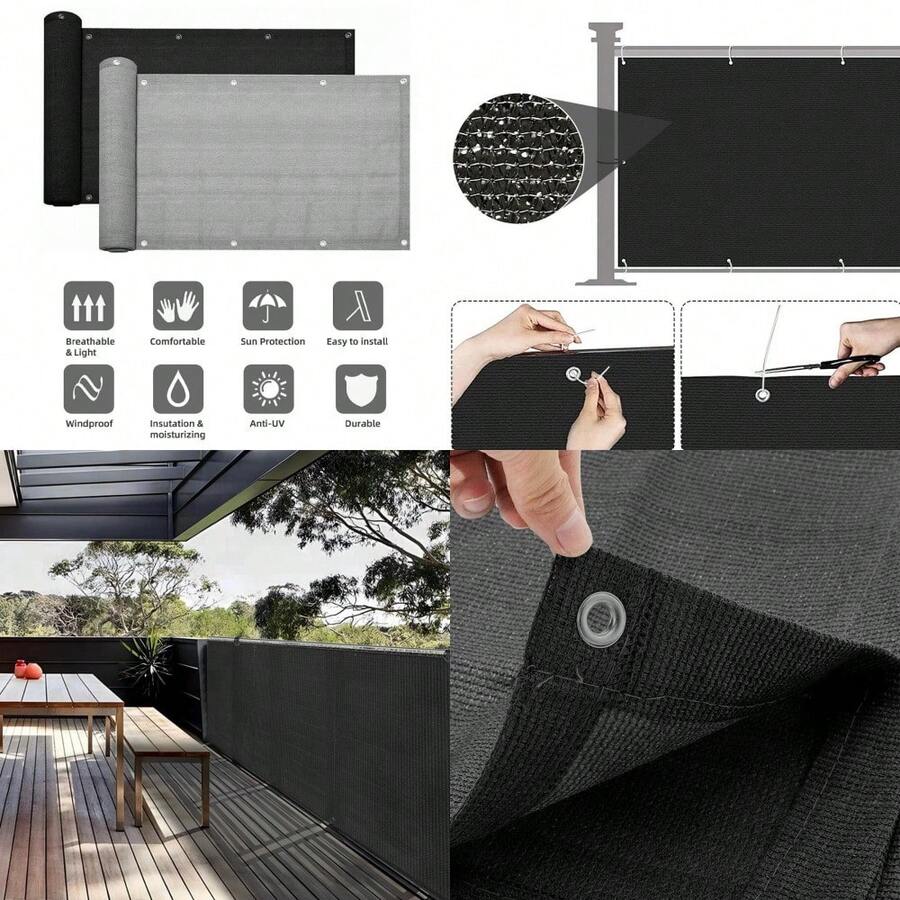 5M Privacy Garden Fence Panel Balcony UV Protection Shade Cover Screen Sunshade - RMC0417-h - View 1