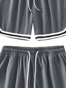 3PCS Men's Plus Size Summer Sports Basketball Shorts Drawstring Elastic Mesh Quick-DryBermuda Shorts - Multicolor - View 4
