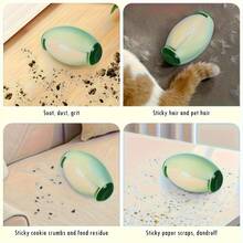 1pc Reusable Adhesive Plastic + Silicone Lint Roller, Washable Lint Remover, Neutral Color, Smooth Rolling, Removes Hair And Dust, Cleaning Tool Suitable For Home, Clothing, Furniture, Sofa, Carpet, Etc. - Rugby Lint Roller - View 4