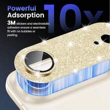 Luxury Shiny Camera Lens Protector Film, Compatible With IPhone 17 Pro Max/17 Pro/17 Air/17, Tempered Glass Camera Screen Anti-Drop Protective Case, Integrated Full Body Coverage With Positioning Tempered Lens Protector, Lens Protector Pad, Easy Installation, Decorative Protective Film, High Definition Image Quality, Anti-Drop, Anti-Scratch, 9H Tempered Glass, Strong Adhesion, Perfect Gift, Ideal Choice For Family And Friends - Multicolor - View 4