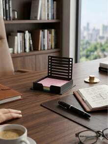 Multi-Functional Note Storage Box Keeps Your Desk Tidy And Helps You Work Efficiently Starting From Your Workspace. - Multiple Styles - View 3