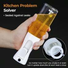 1pc Kitchen Oil Sprayer With Leak-Proof Design, Lightweight And Portable, Suitable For BBQ, Low-Fat Cooking, Salad Dressing, Air Fryer, Outdoor Camping, Stylish And Practical Cooking Accessory For Home Kitchen And Health-Conscious Foodies (Press Several Times Before First Use, Not Dishwasher ) - Multicolor - View 11