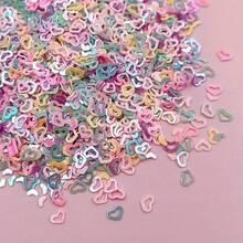 About2000pcs 3 X 4Mm Diy Hollow Heart Sequins Glitter Flakes Hollow-Out Love Shape Paillette Ultrathin DIY Decor Party Gift - Multicolor - View 2