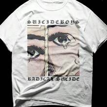 Sui Cideboys Albums T-Shirt G59 Records Grey Day Merch Hip Hop Tee Streetwear Top Underground Rap Fan Apparel Vintage Sty - 白色 - 查看 1