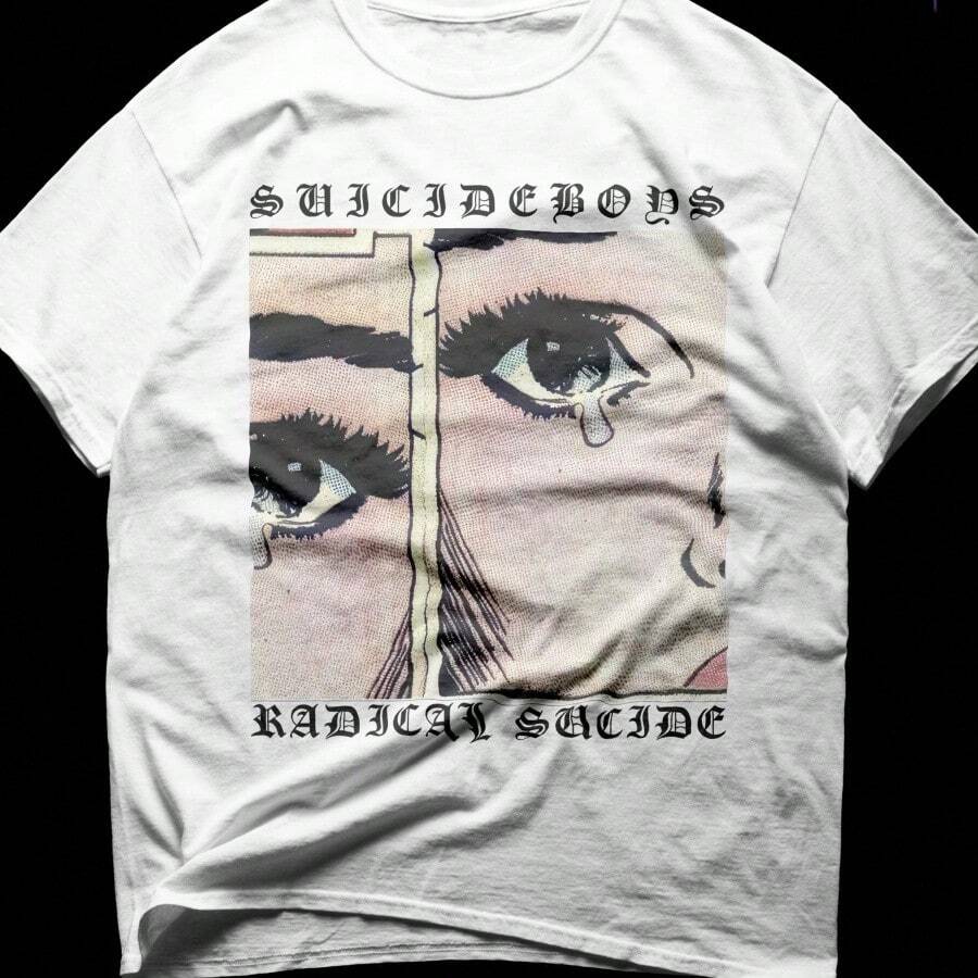 Sui Cideboys Albums T-Shirt G59 Records Grey Day Merch Hip Hop Tee Streetwear Top Underground Rap Fan Apparel Vintage Sty - 白色 - 查看 1